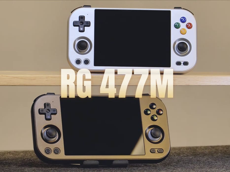 Anbernic presenta la RG477M: consola metálica con pantalla de 4,7” y botones rediseñados