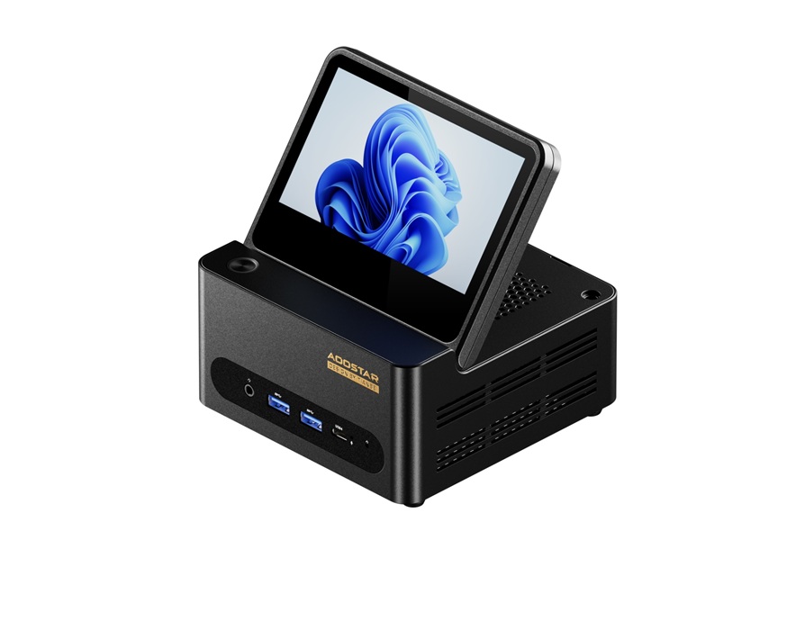 Aoostar G-Flip con Intel Meteor Lake: mini PC con pantalla retráctil y soporte eGPU