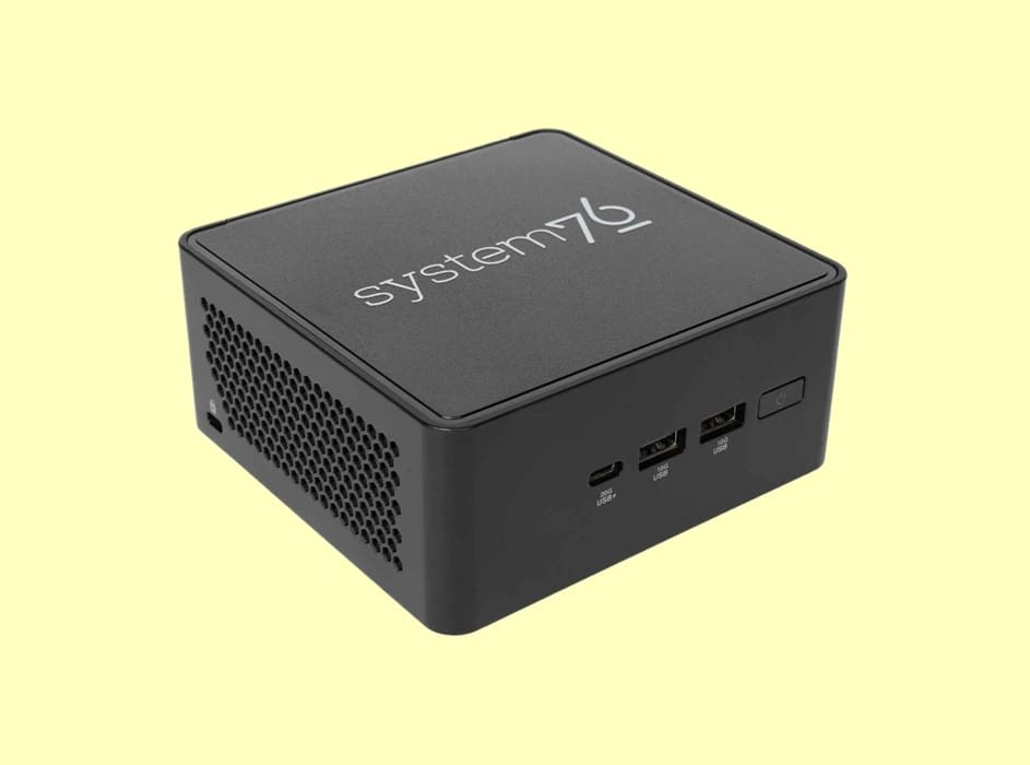 System76 actualiza su mini PC Meerkat con CPU Intel Core Ultra 7 255H y hasta 96 GB de RAM