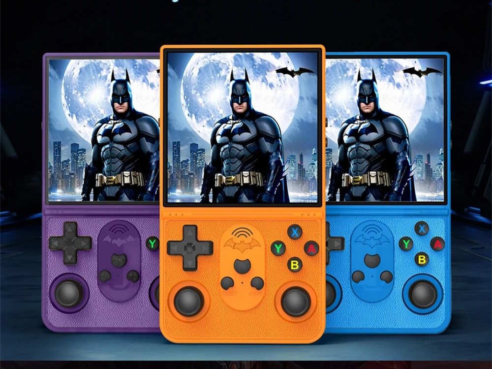 T16 Max: consola portátil retro por solo 27€ con diseño estilo Batman y emulación clásica