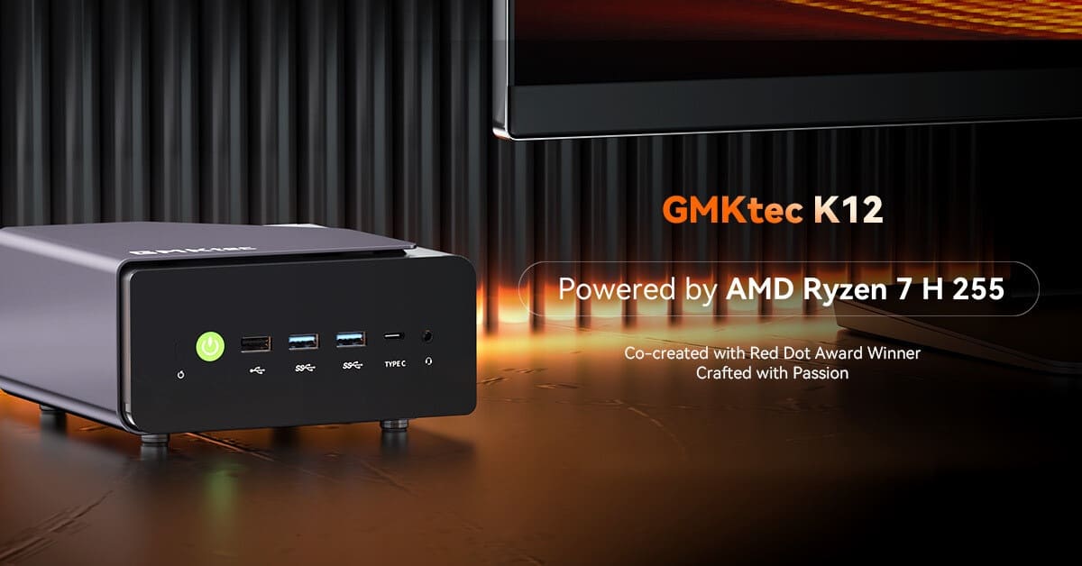 GMKtec lanza el NucBox K12 con Ryzen 7 H255 y Radeon 780M comparable a una RTX 2060