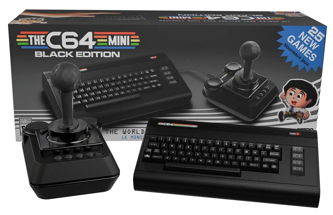TheC64 mini – Black Edition llega en octubre con diseño renovado y joystick arcade