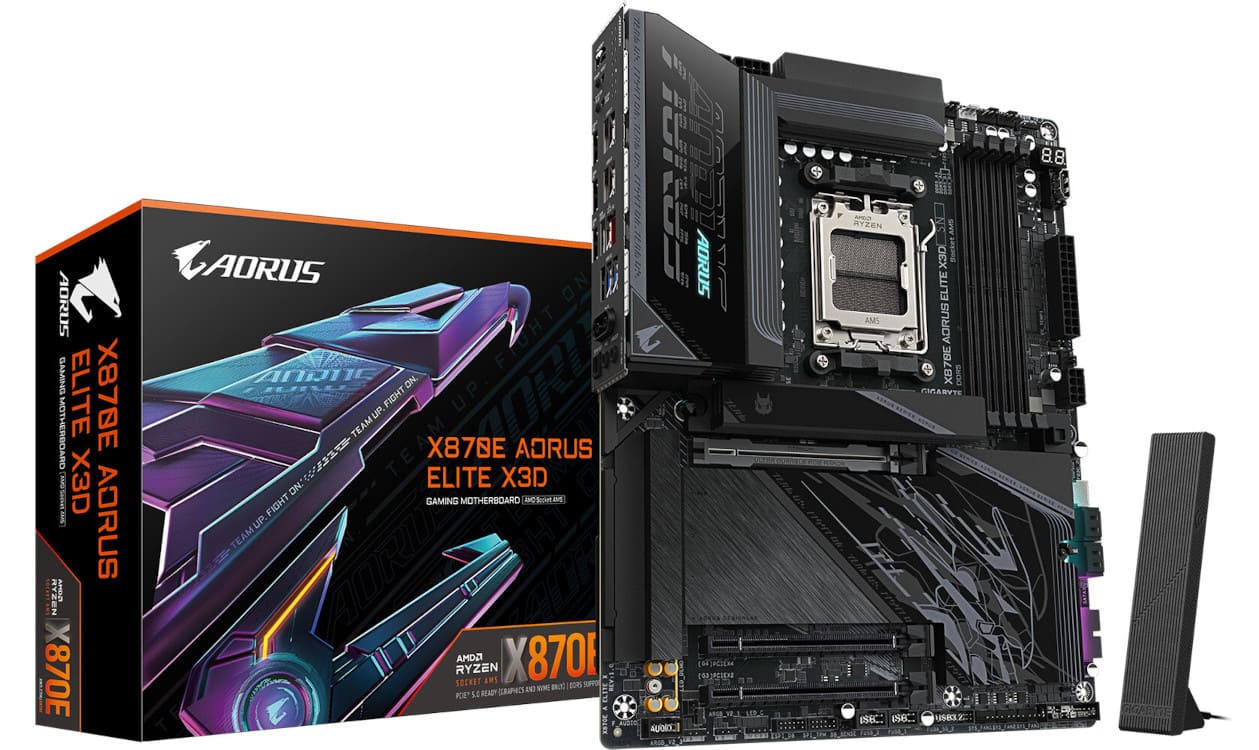 Gigabyte lanza placa base X870E X3D para Socket AM5 con innovaciones en IA y DDR5 a 9000 MT/s