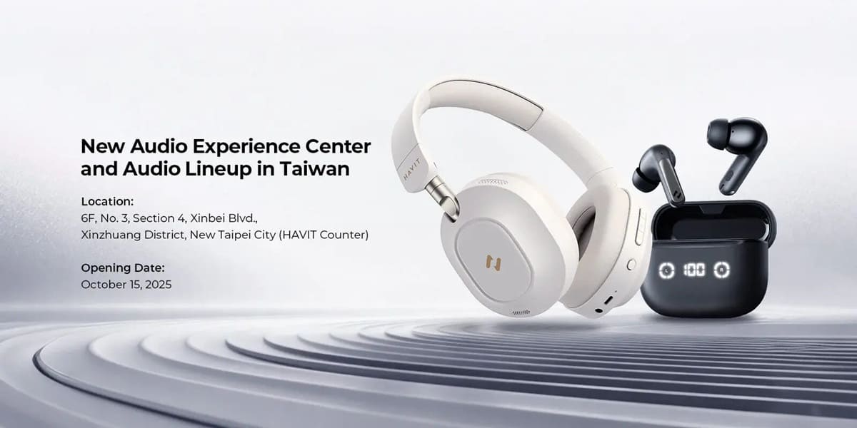 HAVIT inaugura su primer Audio Experience Center en Taiwán con nuevos auriculares