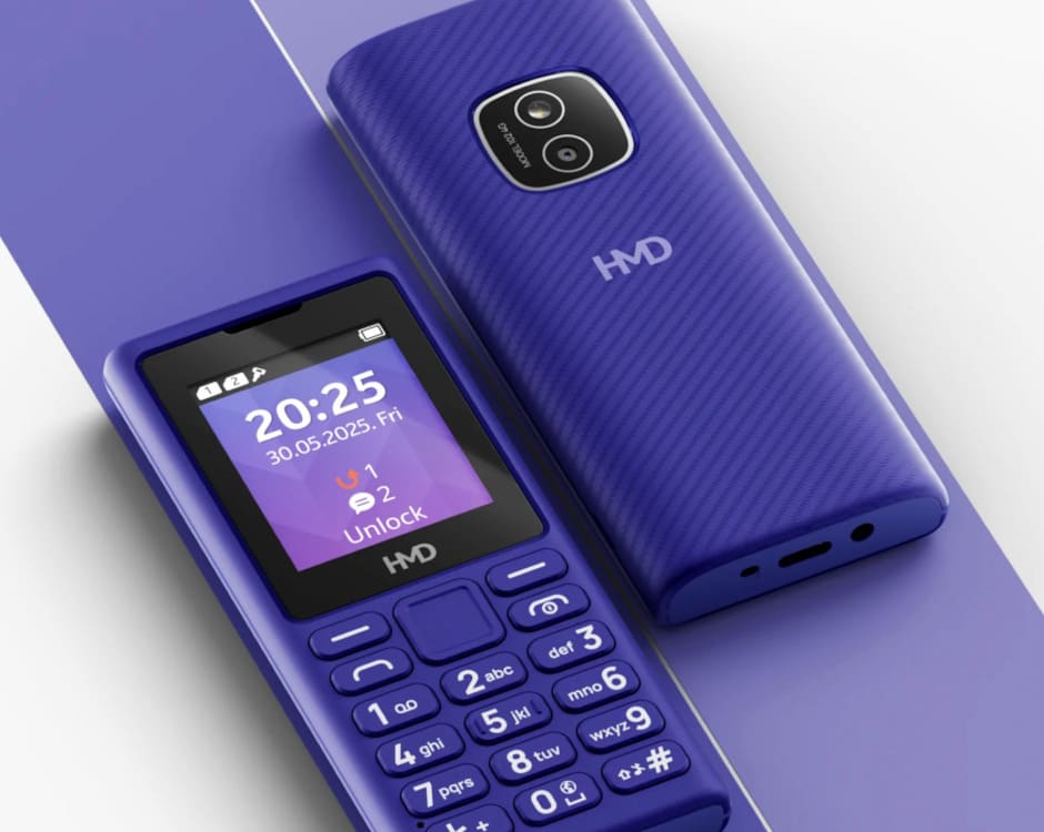HMD 101 4G y HMD 102 4G: móviles básicos con batería de 1.000 mAh y USB-C