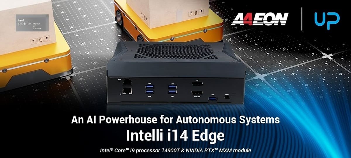 AAEON UP lanza el Intelli i14 Edge con Intel Core i9 y GPU NVIDIA RTX