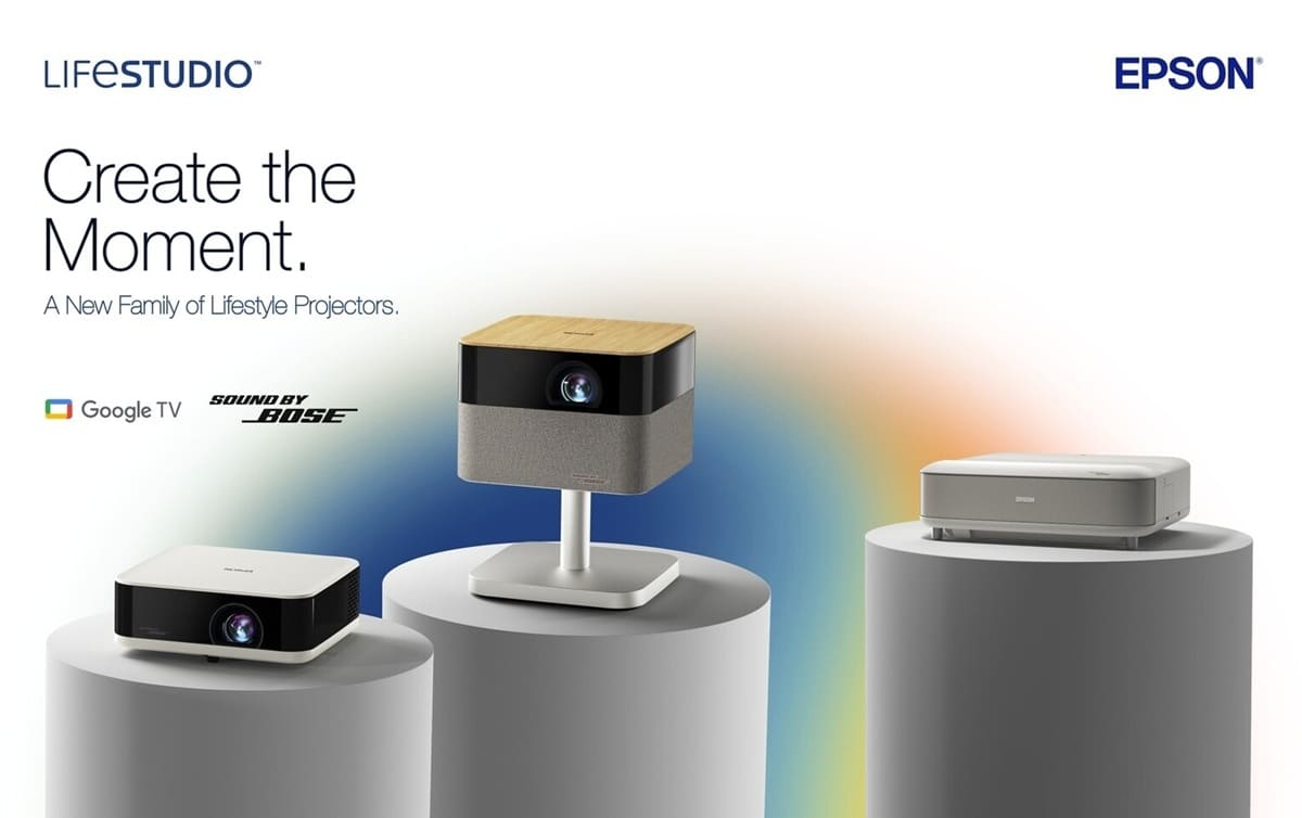 Epson presenta los proyectores Lifestudio con tecnología de audio Bose