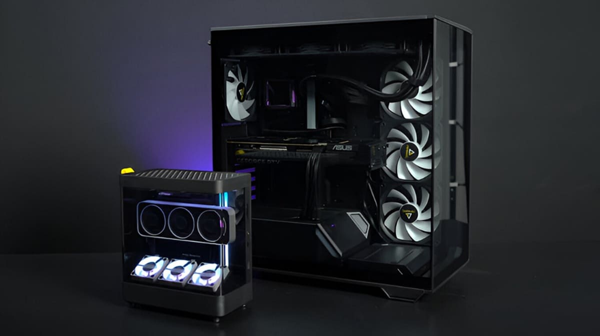 Wee Beastie Super Mini Fishtank: mini-PC gaming con RTX 4070 en solo 4,75 L