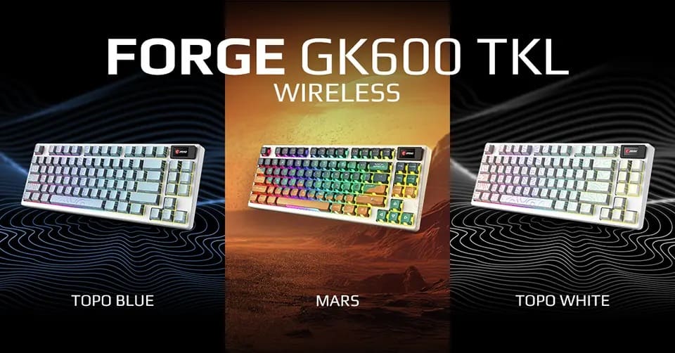 MSI presenta el teclado FORGE GK600 TKL Wireless Special Edition
