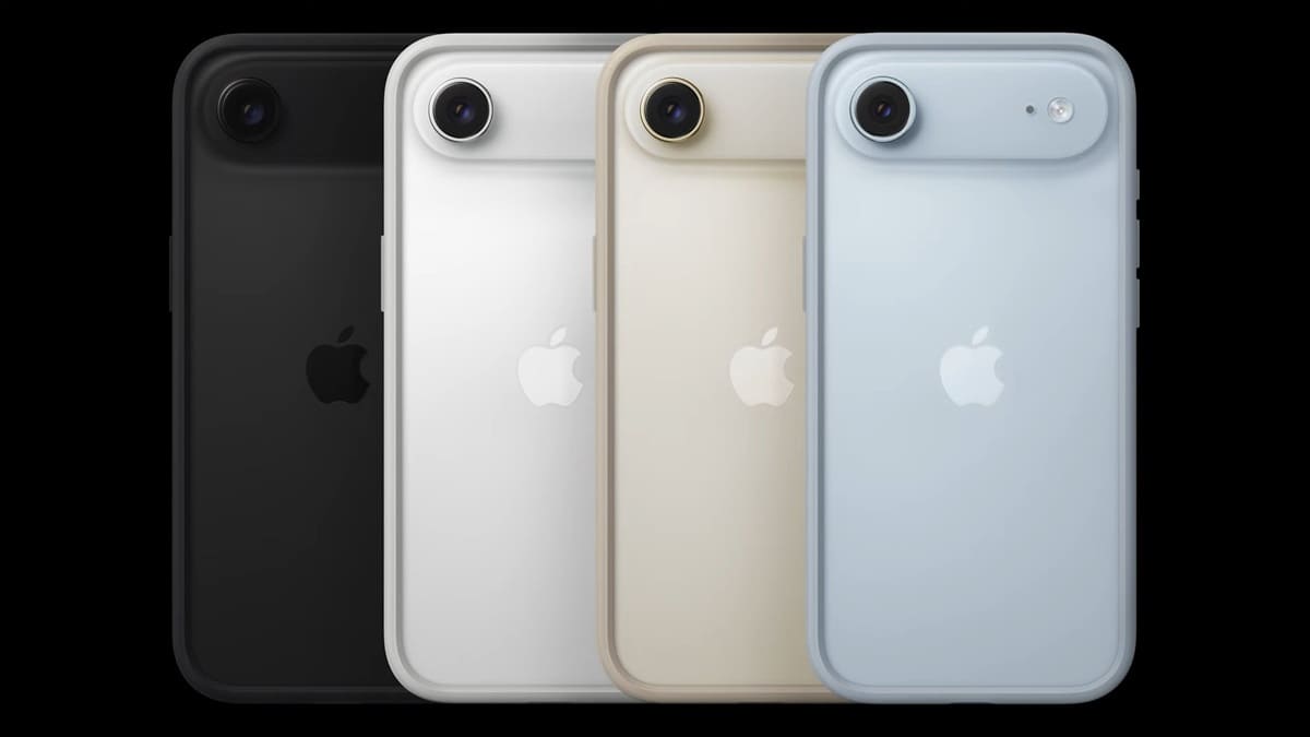 iPhone Air: diseño ultradelgado de 5,6 mm, pantalla XDR de 120 Hz y chip A19 Pro
