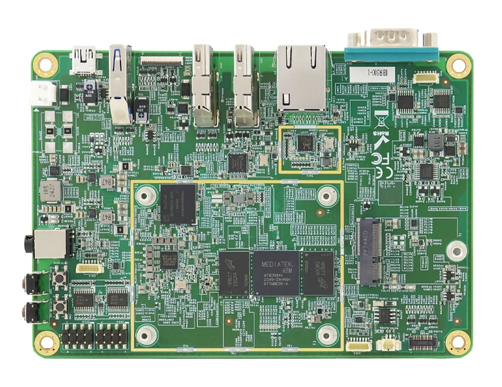 IBASE presenta el SBC IBR500 con procesadores MediaTek Genio y soporte para IoT y computación en el borde