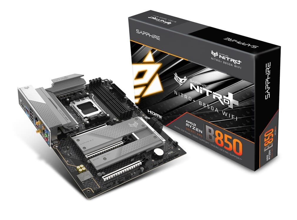 Sapphire lanza sus placas base B850 a nivel global con modelos NITRO+ y PULSE