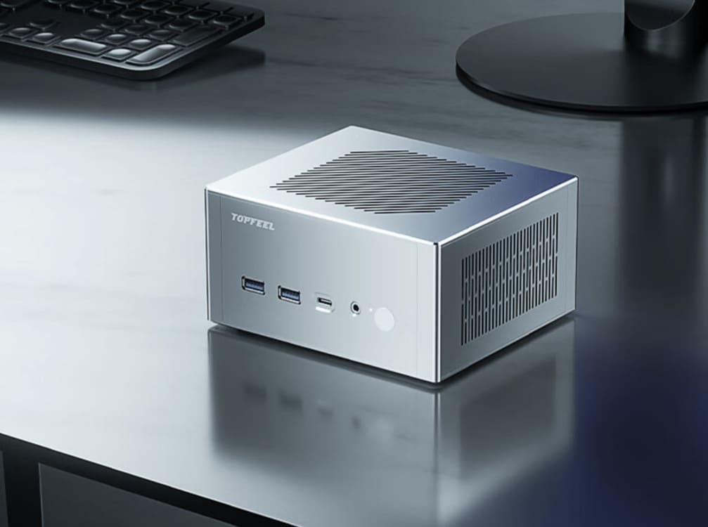 Topfeel DeskOne T2: mini PC con Ryzen AI 9 HX 370 y chasis de 1,3 litros