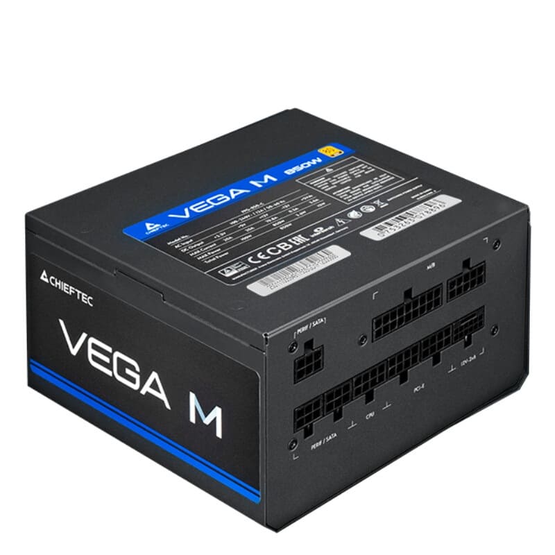 CHIEFTEC amplía la serie Vega M con una fuente de 1000W certificada 80 Plus Gold