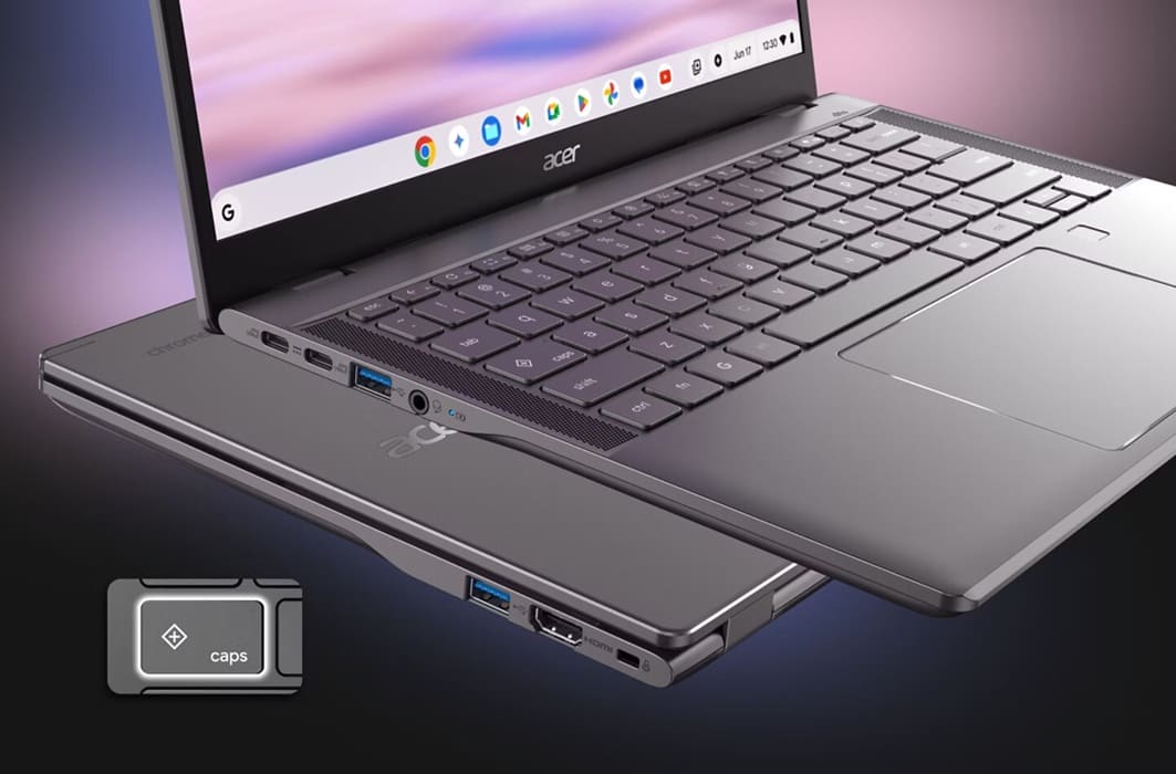 Acer lanza los nuevos Chromebook Plus Enterprise 714 y 514 con Intel Core Ultra y hasta 20,5 h de autonomía