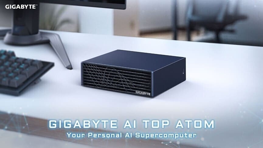 Gigabyte AI TOP ATOM: supercomputador de escritorio con Superchip NVIDIA Grace Blackwell GB10