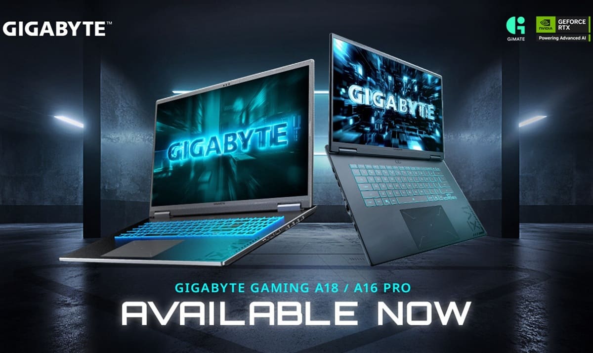 Gigabyte Gaming A16 PRO y A18: nuevos portátiles con IA integrada y RTX 5080 Laptop GPU