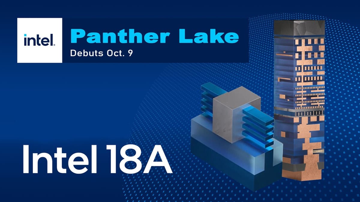 Intel Panther Lake será la primera arquitectura basada en el nodo 18A, con lanzamiento previsto para CES 2026