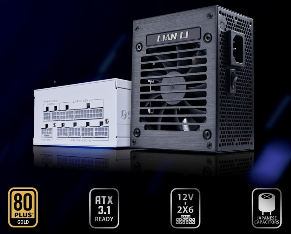 Lian Li lanza las fuentes SFX SP V2 con conectores 12V-2x6 de nueva generación
