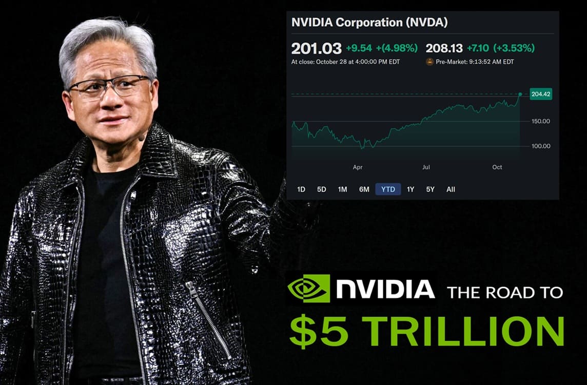 NVIDIA alcanza los 5,14 billones de dólares en valoración tras su GTC de Washington D.C.