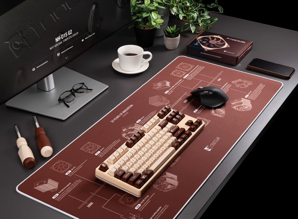 Noctua celebra su 20º aniversario con nueva web y una alfombrilla conmemorativa NP-DM3