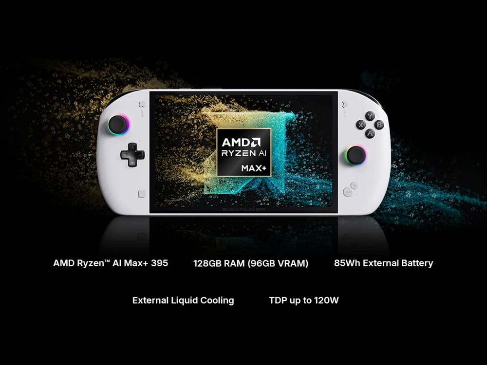OneXPlayer OneXFly Apex: la consola portátil gaming más potente con refrigeración líquida y Ryzen AI Max+ 395
