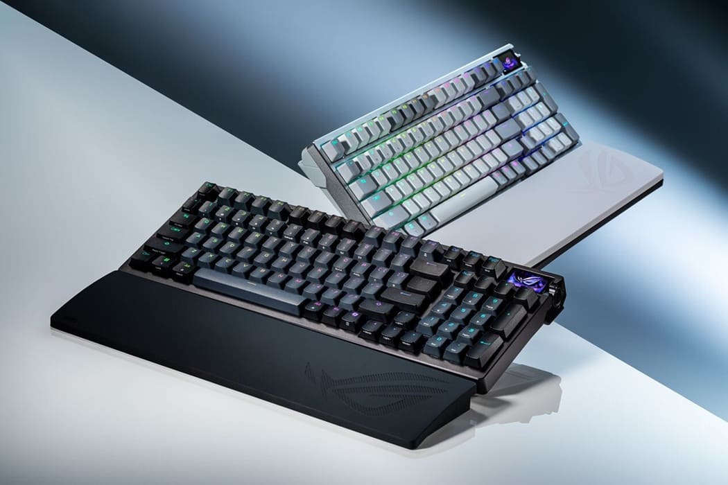 ASUS ROG Azoth 96 HE: nuevo teclado premium con switches magnéticos HFX V2 y pantalla OLED a color