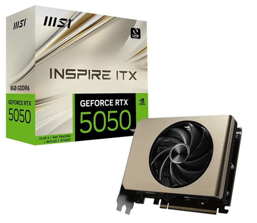 MSI presenta las GeForce RTX 5050 Inspire ITX y Inspire ITX OC para equipos compactos