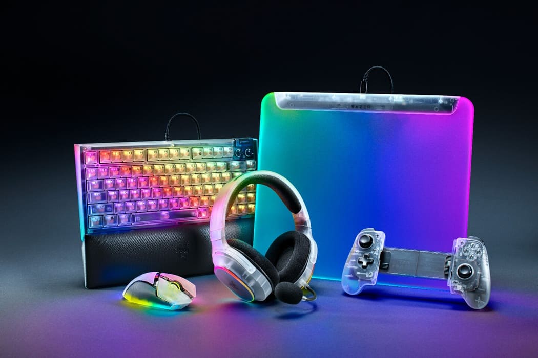 Razer Phantom White Collection: la línea translúcida se amplía con estética retro-futurista