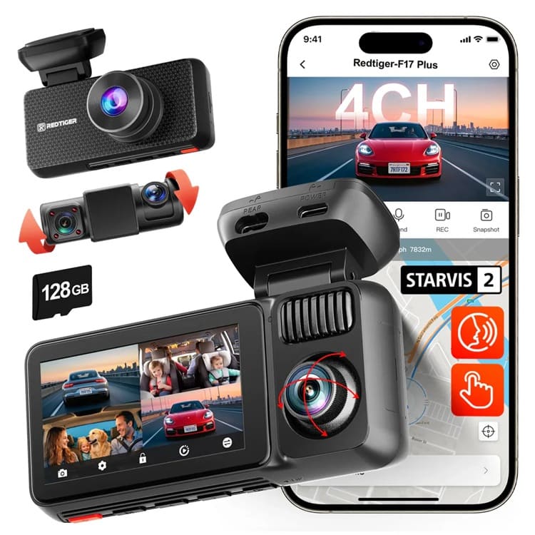 Redtiger amplía su serie F17 con la nueva dash cam F17 Plus de cuatro canales