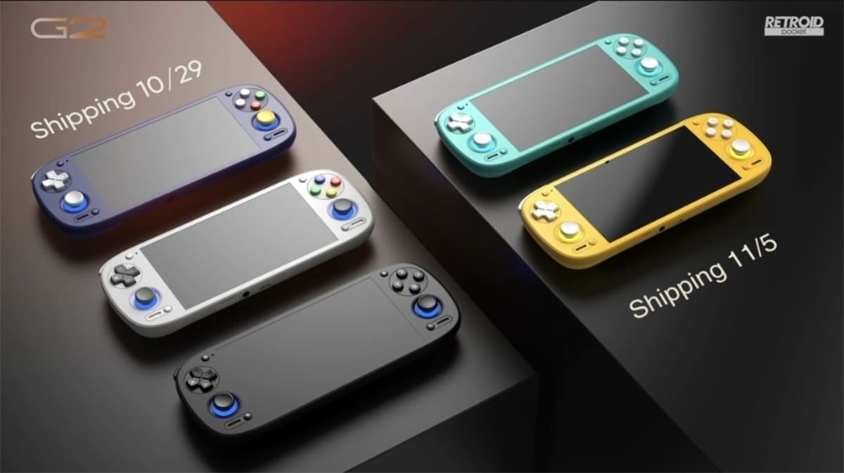Retroid confirma las fechas de lanzamiento y envío de las nuevas Pocket 6 y Pocket G2