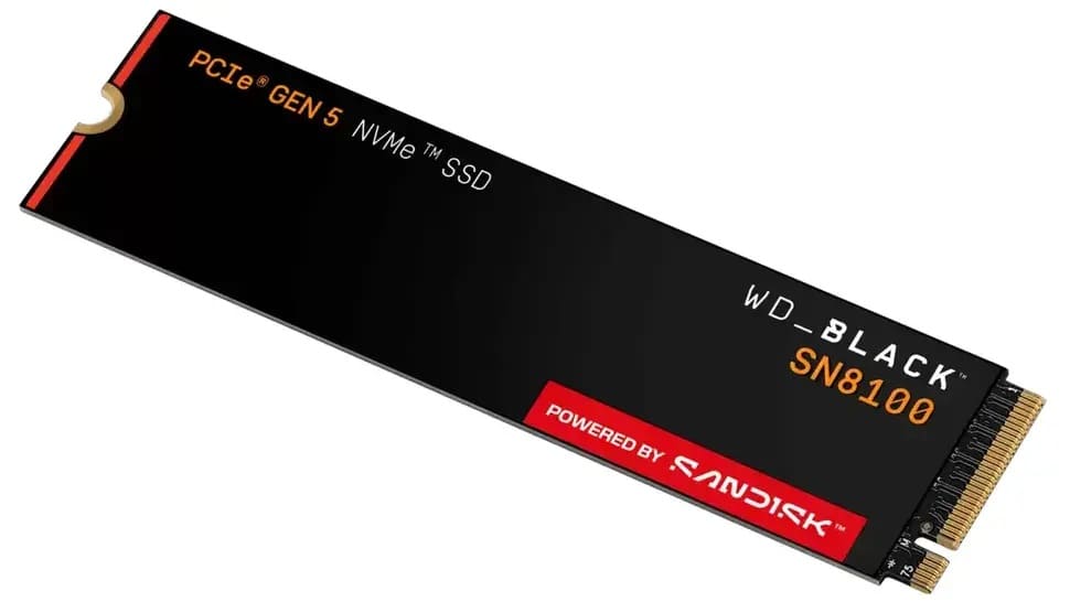 WD Black SN8100 8 TB: el SSD PCIe 5.0 más rápido y de mayor capacidad de Western Digital