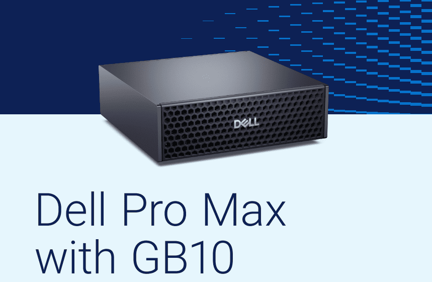 Dell Pro Max: mini-PC con SoC NVIDIA GB10 y GPU Blackwell para entornos de IA