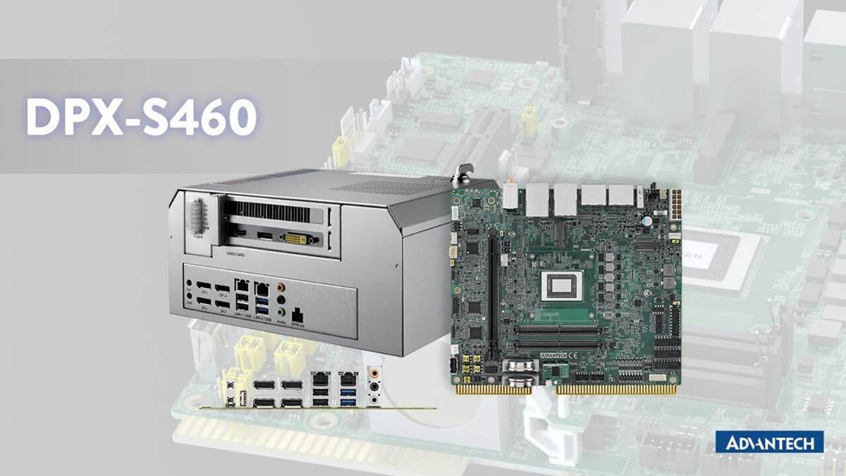 Advantech presenta la DPX S460 con Ryzen Embedded 8000 y gráficos RDNA 3 para sistemas gaming