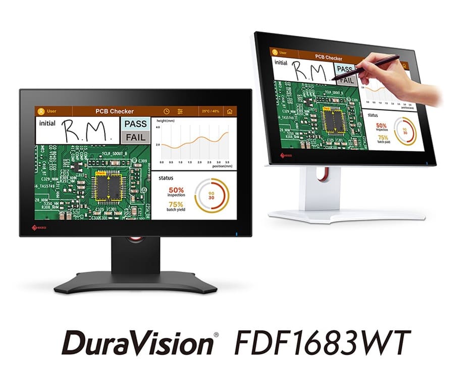 EIZO DuraVision FDF1683WT: monitor táctil Full HD de 15,6 pulgadas para entornos industriales