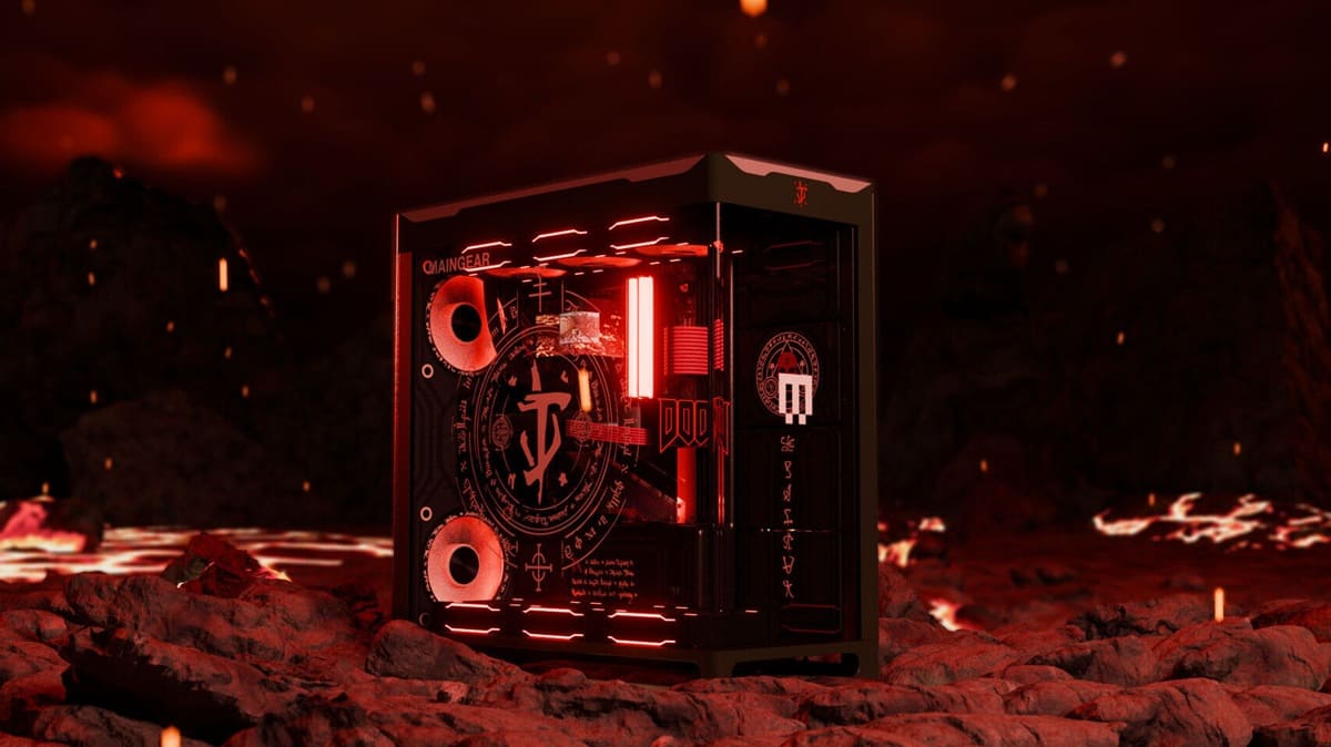 MAINGEAR lanza los nuevos DOOM Edition, PCs personalizados inspirados en DOOM: The Dark Ages