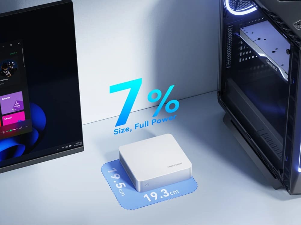 Minisforum lanza una versión barebone del M1-1295 con Core i9-12950HX y soporte para 96 GB de RAM
