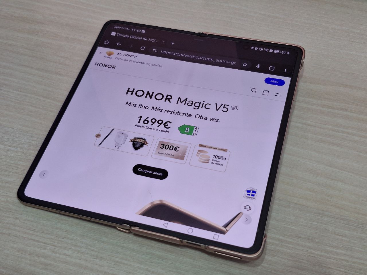 Análisis HONOR Magic V5: el plegable que quiere redefinir la categoría