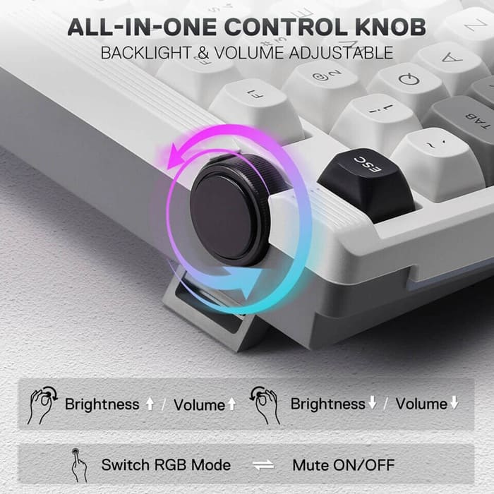 Redragon presenta el Otiim K729 Pro: teclado TKL inalámbrico con switches Silent Peach y batería de 4.000 mAh