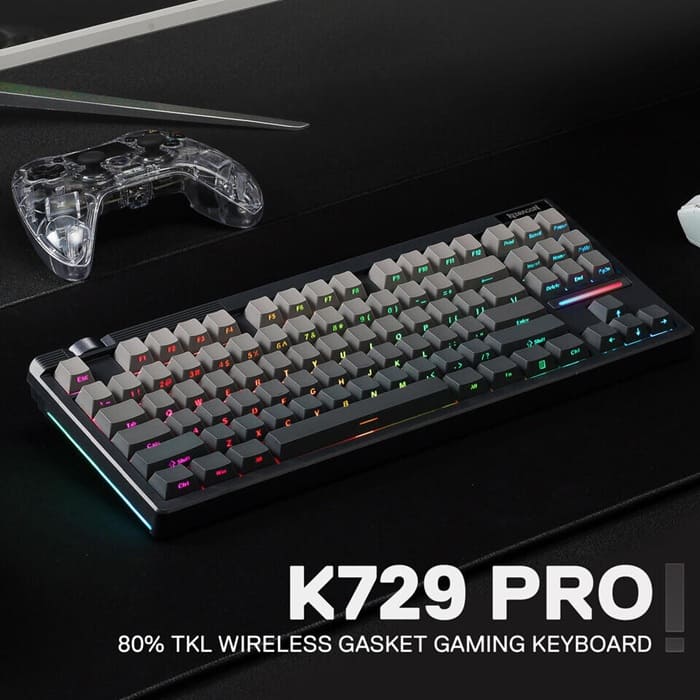 Redragon presenta el Otiim K729 Pro: teclado TKL inalámbrico con switches Silent Peach y batería de 4.000 mAh
