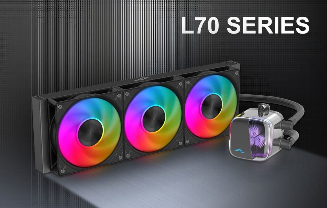 SAMA L70: nuevo sistema de refrigeración líquida AIO con solo 28 dBA y diseño Infinity Mirror