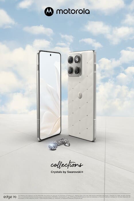 Motorola prepara el Edge 70 Swarovski Edition con cristales y acabado premium