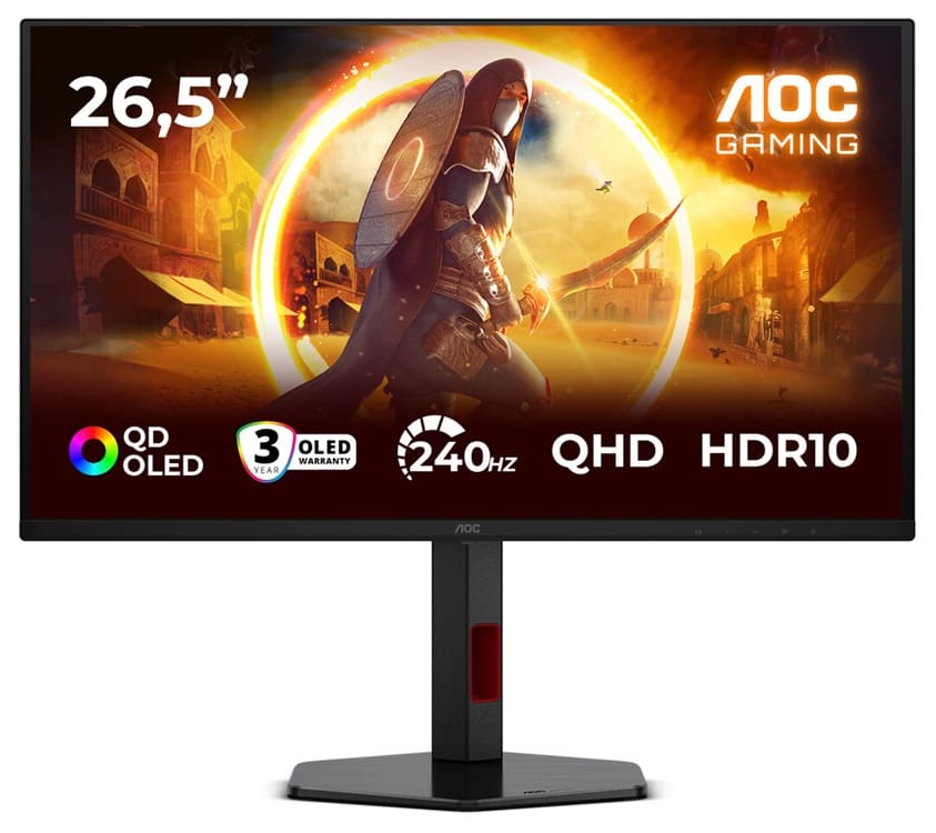 AOC lanza sus primeros monitores QD-OLED: los Q27G4ZDR y Q27G4SDR llegan con hasta 360 Hz y HDR avanzado