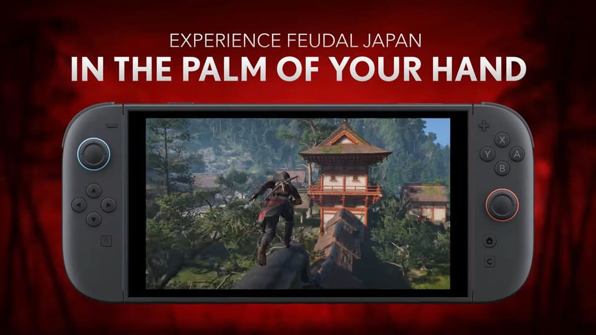 Assassin’s Creed Shadows llegará a Nintendo Switch 2 el 2 de diciembre con soporte DLSS y 30 FPS estables