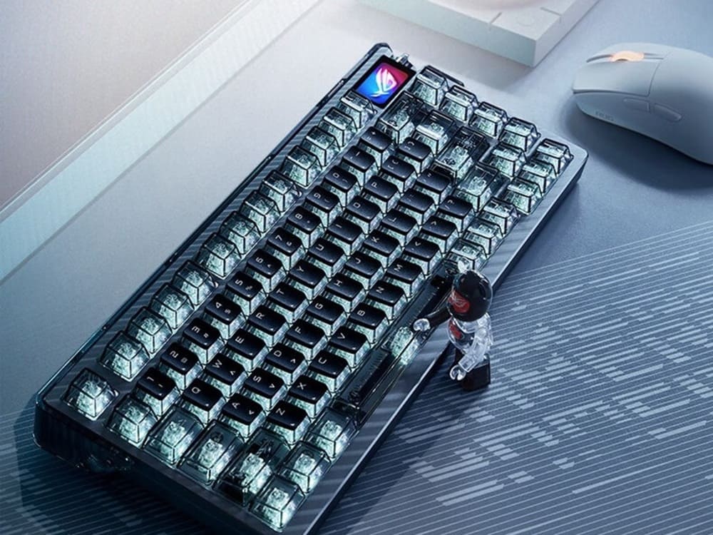 ASUS presenta el ROG Night Demon Extreme SE, un teclado premium transparente basado en el ROG Azoth Extreme