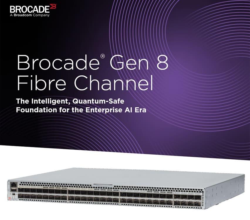 Broadcom Brocade Gen 8: salto a 128G con seguridad cuántica y SAN AI