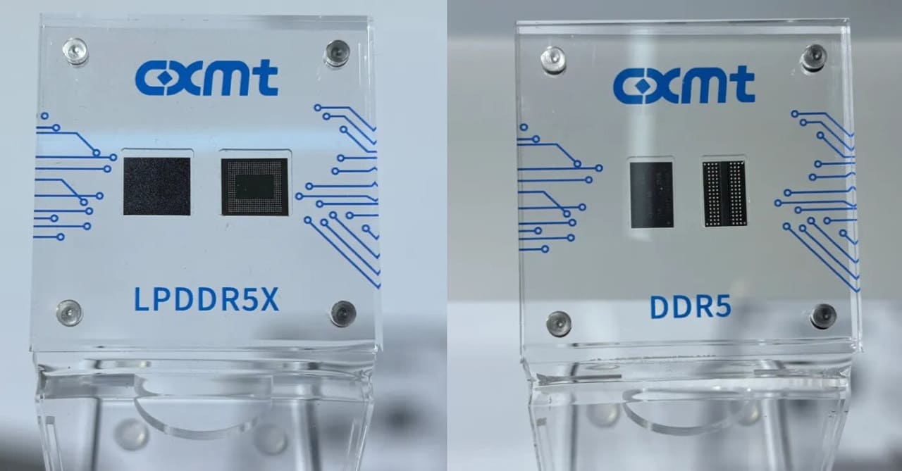 CXMT presenta sus primeras memorias DDR5-8000 y LPDDR5X-10667 desarrolladas en China