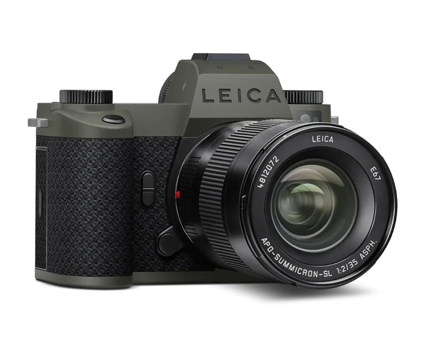 Leica SL3 Reporter: nueva edición profesional con acabado verde oliva y cuerpo reforzado por 7.995$