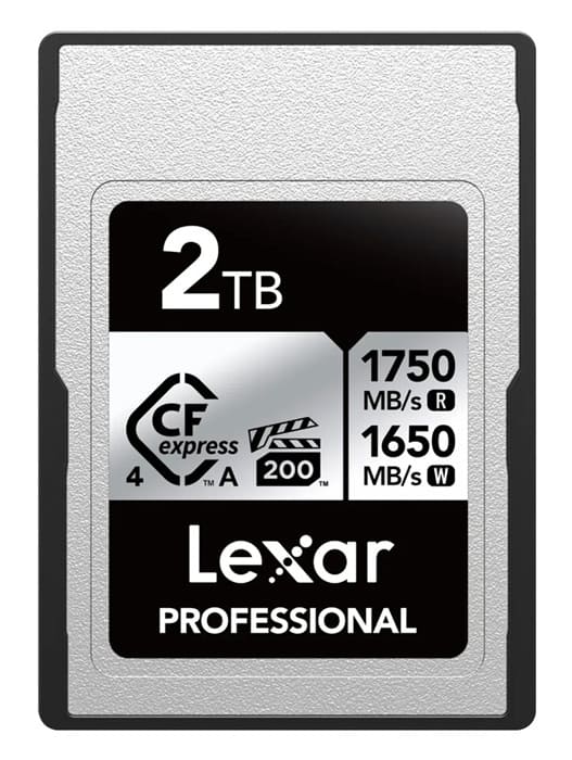 Lexar amplía su gama CFexpress 4.0 Type A con nuevas tarjetas de 2 TB