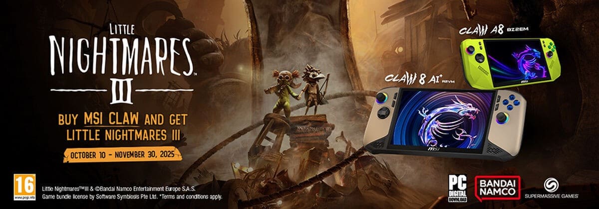 MSI regala Little Nightmares III con la compra de sus consolas portátiles Claw